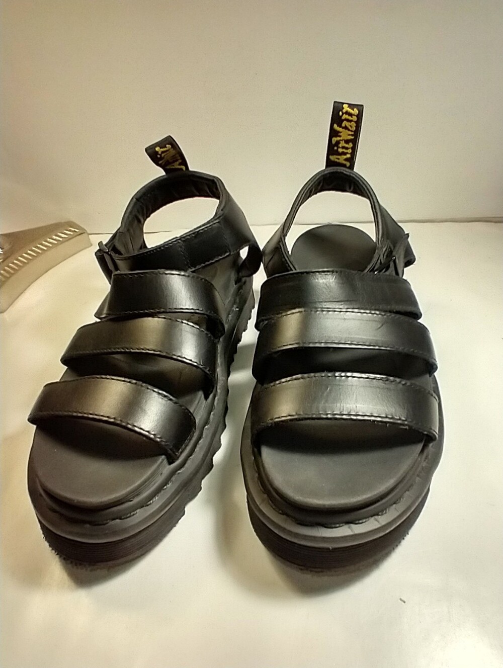 Dr. Martens Blaire Athena Black Leather Strap Sandals Women's sz 9. - Picture 4 of 12